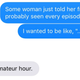 A text conversation between the author and his sister.